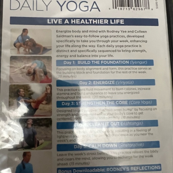 2 BRAND NEW Rodney Yee’s Yoga DVD’s - Picture 3 of 7